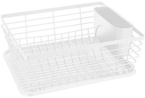 Scolapiatti bianco opaco in metallo 36x30 cm Drip – Wenko