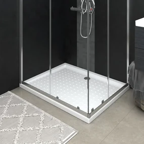 Piatto Doccia Con Superficie Puntinata Bianco 80x100x4cm İn Abs /