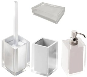 Set di accessori da bagno bianco