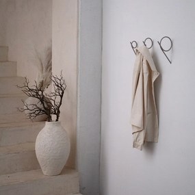 Gancio da parete grigio tortora in acciaio Tuba M – Spinder Design