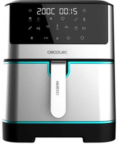 04984 friggitrice Singolo 8 l Indipendente 1800 w Friggitrice a basso contenuto di grassi Nero, Stainless steel - Cecotec