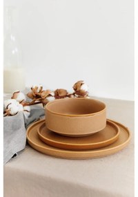 Set di piatti color salmone in gres 12 pz Malia - Bonami Selection