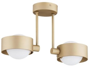 Argon 7215 - Lampadario da bagno a sospensione con supporto rigido MASSIMO PLUS 2xG9/6W/230V IP44 oro