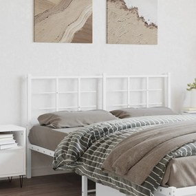 Testiera İn Metallo Bianco 160 Cm /