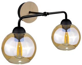 Applique MELLE WOOD 2xE27/60W/230V