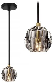 LAMPADA DA SOFFITTO CRISTALLO BLACK  APP586-1CP