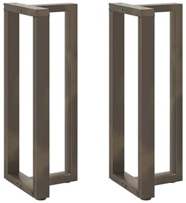 Gambe Tavolo Bar A T 2 Pz Naturale 40x35x(100-101) Cm Acciaio /