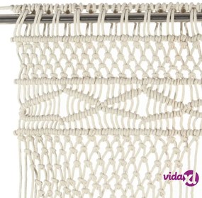vidaXL Tenda Macramè 140x240 cm in Cotone