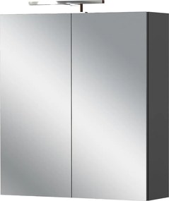 Mobile per bagno color antracite da appendere e con specchio 60x71 cm Arcena – Germania