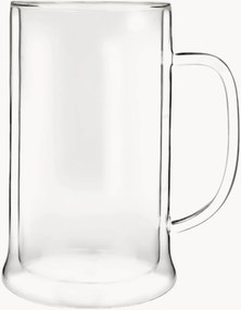 Set di 2 tazze da birra in vetro borosilicato a doppia parete Amo