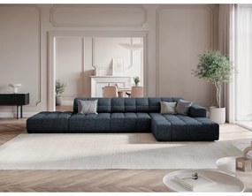 Divano angolare blu (angolo destro) Chicago - Cosmopolitan Design