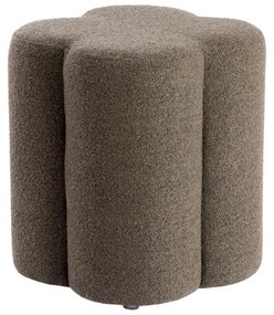 Sgabello marrone in tessuto bouclé Nalani - Light &amp; Living