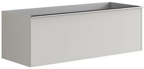 Mobile da bagno sotto lavabo Pixel frame grigio laccato opaco L 120 x H 40 x P 45.5 cm 2 cassetti, lavabo non incluso