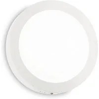 Applique Moderna Round Universal Alluminio-Plastiche Bianco Led 13,5W 3000K D17