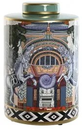 Vaso Home ESPRIT Multicolore Porcellana 21 x 21 x 35,5 cm