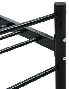 Giroletto nero in metallo 160x200 cm
