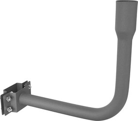 Braccio Curvo da Parete per Lampioni e Armature con attacco Ø60 mm
