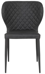 Sedie da pranzo grigio scuro in set di 4 Pisa - House Nordic