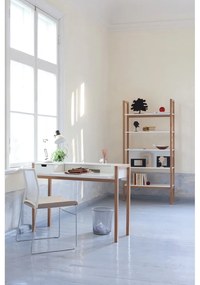 Libreria bianca in rovere 90x185 cm Farringdon - Woodman