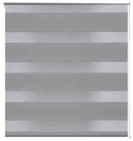 Tenda a rullo oscurante zebra 80x175cm grigia