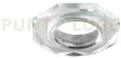 Faretto da incasso dc10 ip20 gu10 vetro trasparente 9x9cm