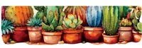 Le Forme Cactus Tappeto Cucina 50x180 cm Sagomato Pvc Moderno Antiscivolo Stampa Digitale