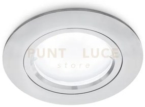 Gfa312-  faretto tondo d.7,8cm 1 luce attacco gu10 colore alluminio...