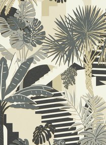 Clarke & Clarke Carta da parati Malindi - Charcoal