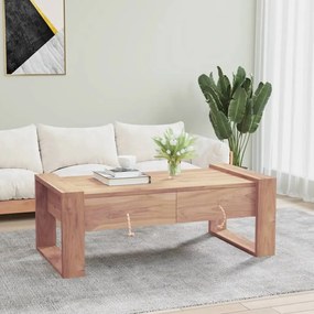 Tavolino Da Salotto 110x60x40 Cm İn Legno Massello Di Teak /