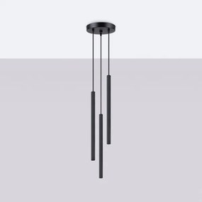 Sollux SL.1341 - Lampadario a sospensione con filo ARCHE 3xG9/8W/230V nero