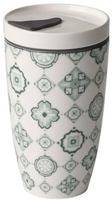 Tazza da viaggio in porcellana verde e bianca Villeroy &amp; Boch , 350 ml Like To Go - like | Villeroy &amp; Boch