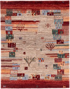 Loribaft Tappeto persiano 190 x 150 Rosso (Iran) Annodato A Mano