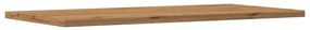 Mensole parete 4pz rovere artigianale 60x30x1,5cm in truciolato
