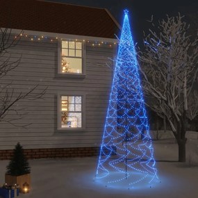 Albero di Natale con Puntale e LED di varie intensità e altezze, Blu / 800 cm / 3000