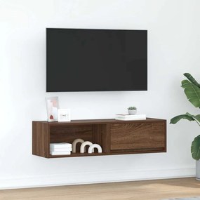 Mobile Tv Rovere Marrone 100x31x25,5 Cm İn Legno Multistrato /