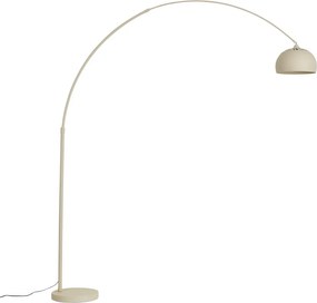Lampada ad arco moderna beige con base in marmo - XXL