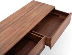 Mobile TV marrone in noce massiccio 220x45x45 cm Fawn – Gazzda