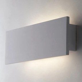 Applique LED design in gesso ORTISEI bianco INTEC