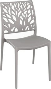 Sedia per interno o esterno impilabile Grigio - ALEA 2 sedie