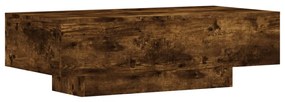 Tavolino da salotto rovere fumo 100x49,5x31cm legno multistrato