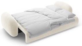 Divano color crema allungabile/con contenitore con rivestimento in velluto 262 cm Tonale – Cosmopolitan Design