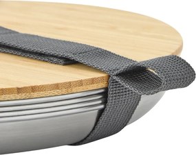 Set di piatti argentati in acciaio inox 4 pz ø 25,5 cm – Black + Blum