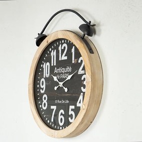 Orologio da parete 1xAA diametro 50 cm beige/nero