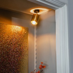 Faretto moderno nero con oro - Lofty