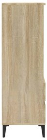 Credenza rovere sonoma 40x36x110 cm in legno multistrato