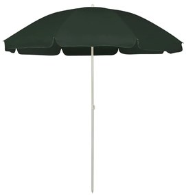 Ombrellone Da Spiaggia Verde 240 Cm /