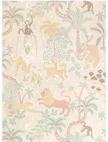Majvillan Carta da parati Jungle Glow - Sandy Beige