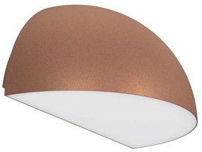 Applique Curva Monodirezionale con base E27 IP54 Corten - Serie BRINA