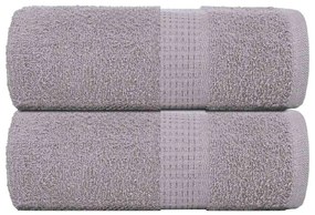 Asciugamani Per Sapone 2 Pz Grigio 30x30cm 360 G/m² 100% Cotone /