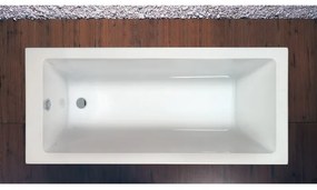 Kamalu - Vasca da bagno 160x75cm in acrilico bianco lucido | KM200